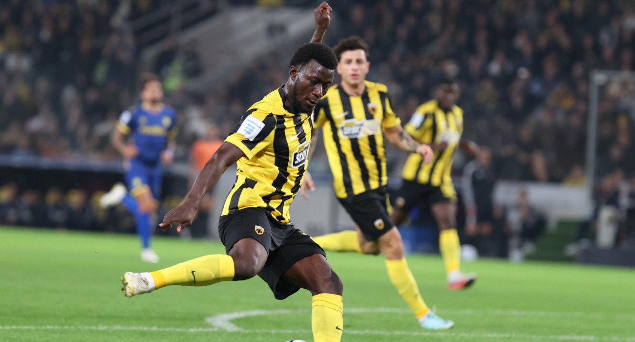 Το τελείωμα του Κοϊτά για το 2-0 της ΑΕΚ / Πηγή: Intime