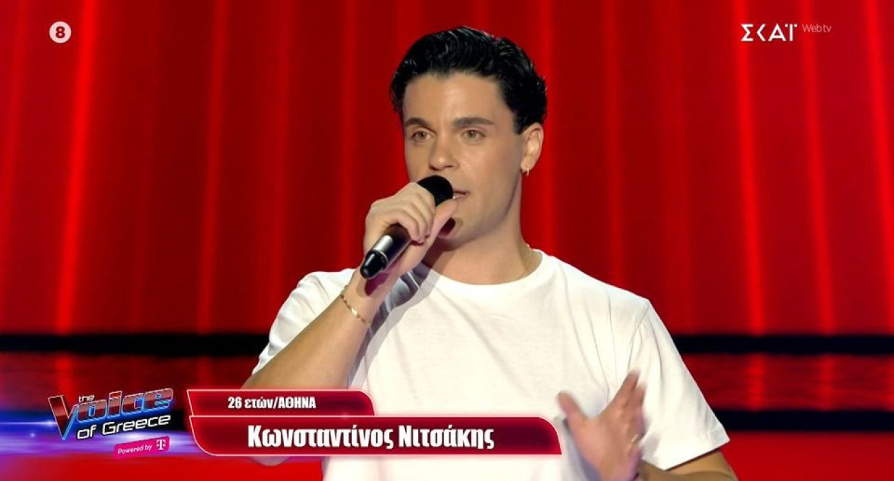 Ο πρώην παίκτης του Ατρομήτου στην εκπομπή «The Voice» / Screenshot