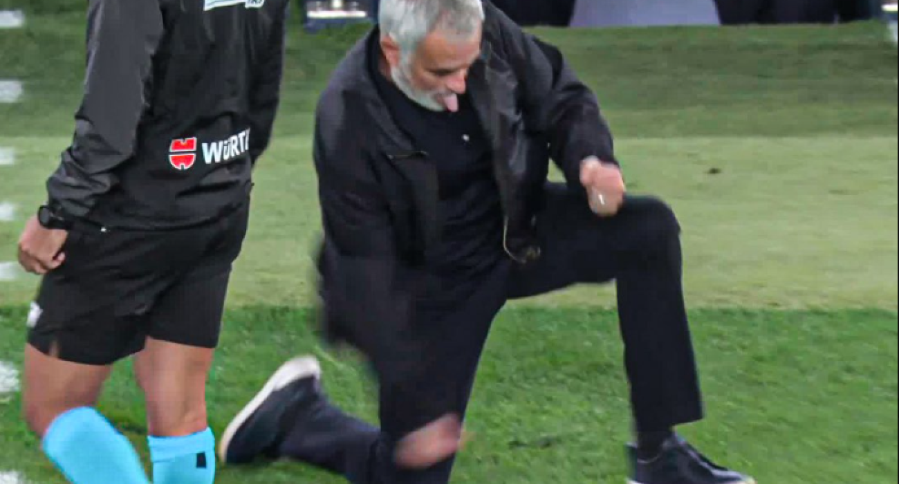 «Special One» από τα παλιά: Επεσε στο χορτάρι στο γκολ νίκης του Εμπαπέ στο clasico (video)