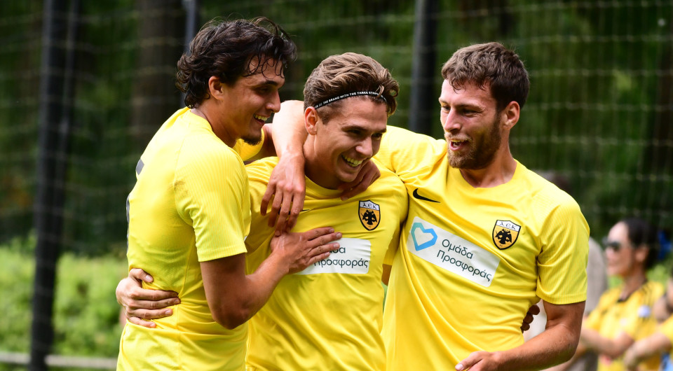 ΑΕΚ - Γκρόνινγκεν 2-1: Με 10 παίκτες γύρισε το ματς και το κέρδισε με Ζίνι-Καλοσκάμη
