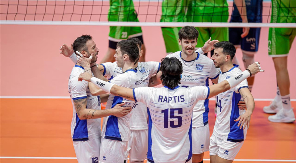 Η Ελλάδα πήρε την πρώτη της νίκη στο EuroVolley δια χειρός Βουλκίδη και Μάρκου