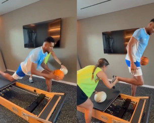 Ο Αντετοκούνμπο «λιώνει» στο pilates και ανεβάζει... στροφές εν όψει Eurobasket (video)