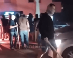 Οπαδοί του Ερυθρού αστέρα επιτέθηκαν σε φίλους της Παρτίζαν μετά το φιλικό της με τον ΠΑΟΚ (video)