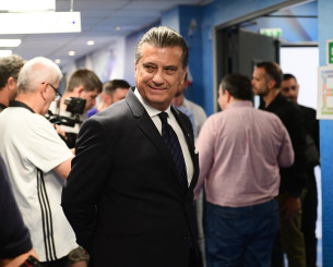 Ο πρόεδρος της ΚΑΕ Παναθηναϊκός στο Telekom Center! (video)