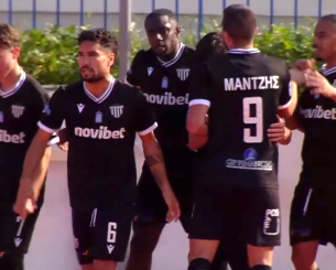 Ο Μορέιρα με υπέροχο τελείωμα κάνει το 1-0 για την Καλαμάτα κόντρα στον Πανιώνιο