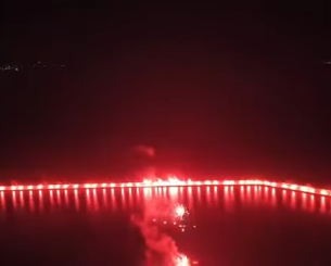 Εντυπωσιακό pyro show στην Καλαμάτα παραμονή της φιέστας για το πρωτάθλημα! (video)