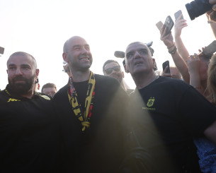 Η πρώτη δήλωση Σπανούλη μετά την υποδοχή του: «Αυτή είναι η αρχή του οράματος του Άρη»