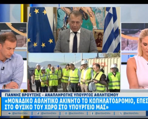 Βρούτσης στο ACTION 24 για το ΟΑΚΑ: «Έχει γίνει καλύτερο από όταν το φτιάχναμε» (video)