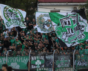 «Βροντερό παρών» από τον κόσμο του Παναθηναϊκού στην Λειβαδιά