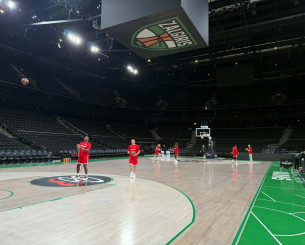 Η πρώτη προπόνηση του Ολυμπιακού στη Zalgirio Arena - To video του Athletiko