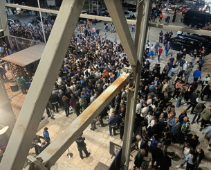 H εικόνα έξω από την Τούμπα 25 λεπτά πριν την έναρξη της Εθνικής
