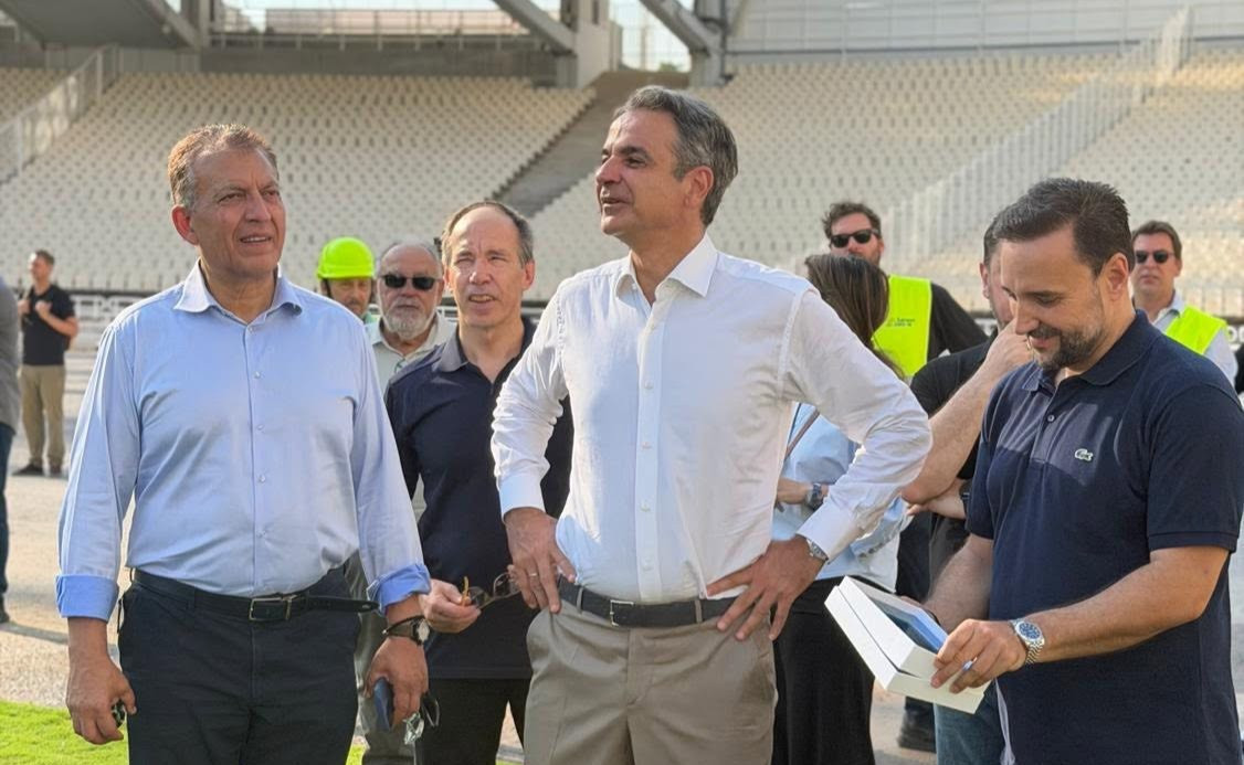 Ο Μητσοτάκης με τον Βρούτση έκαναν αυτοψία για την εξέλιξη των έργων στο ΟΑΚΑ (video)