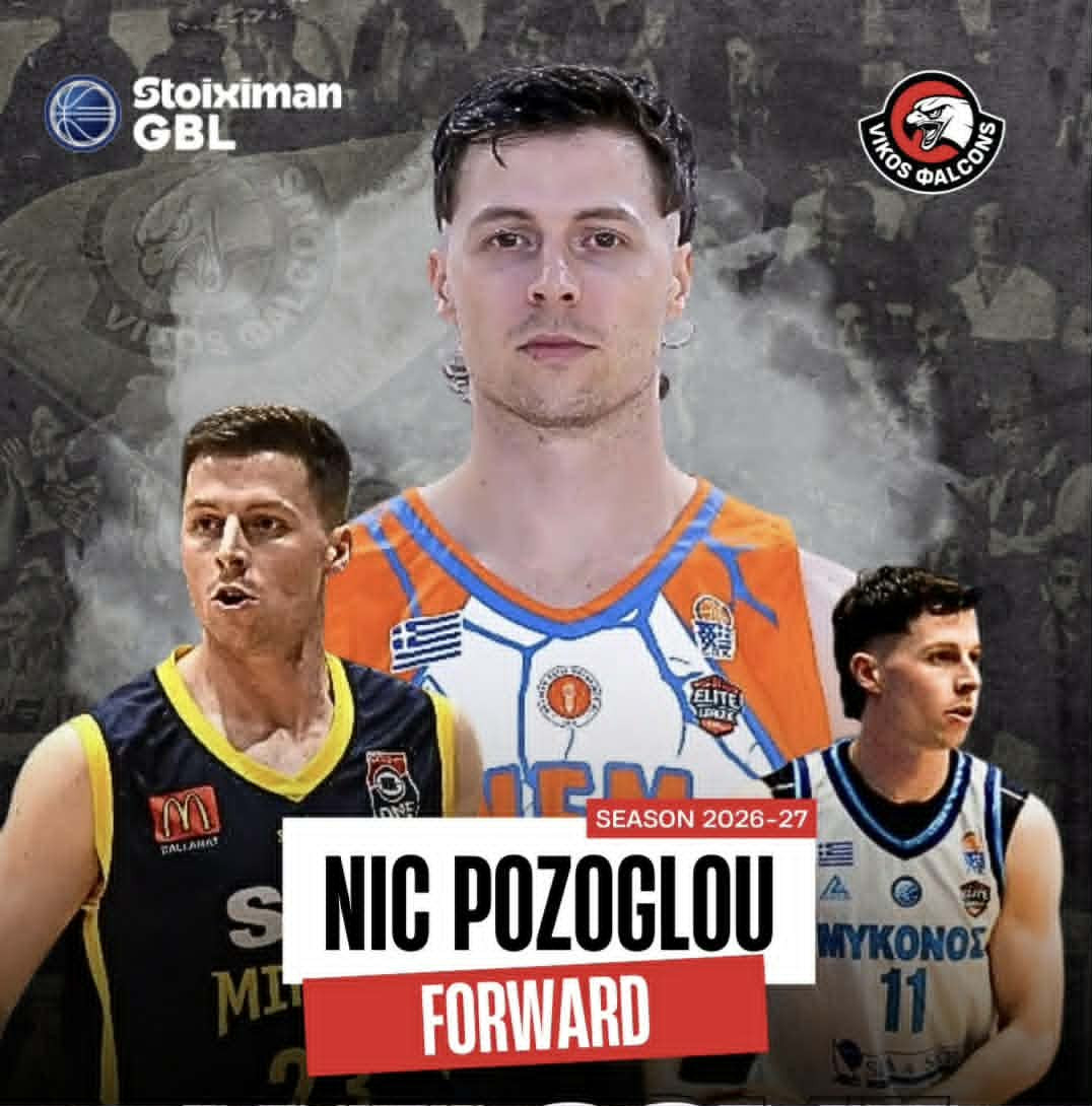 Επίσημα στους Vikos Falcons ο Νικ Πόζογλου