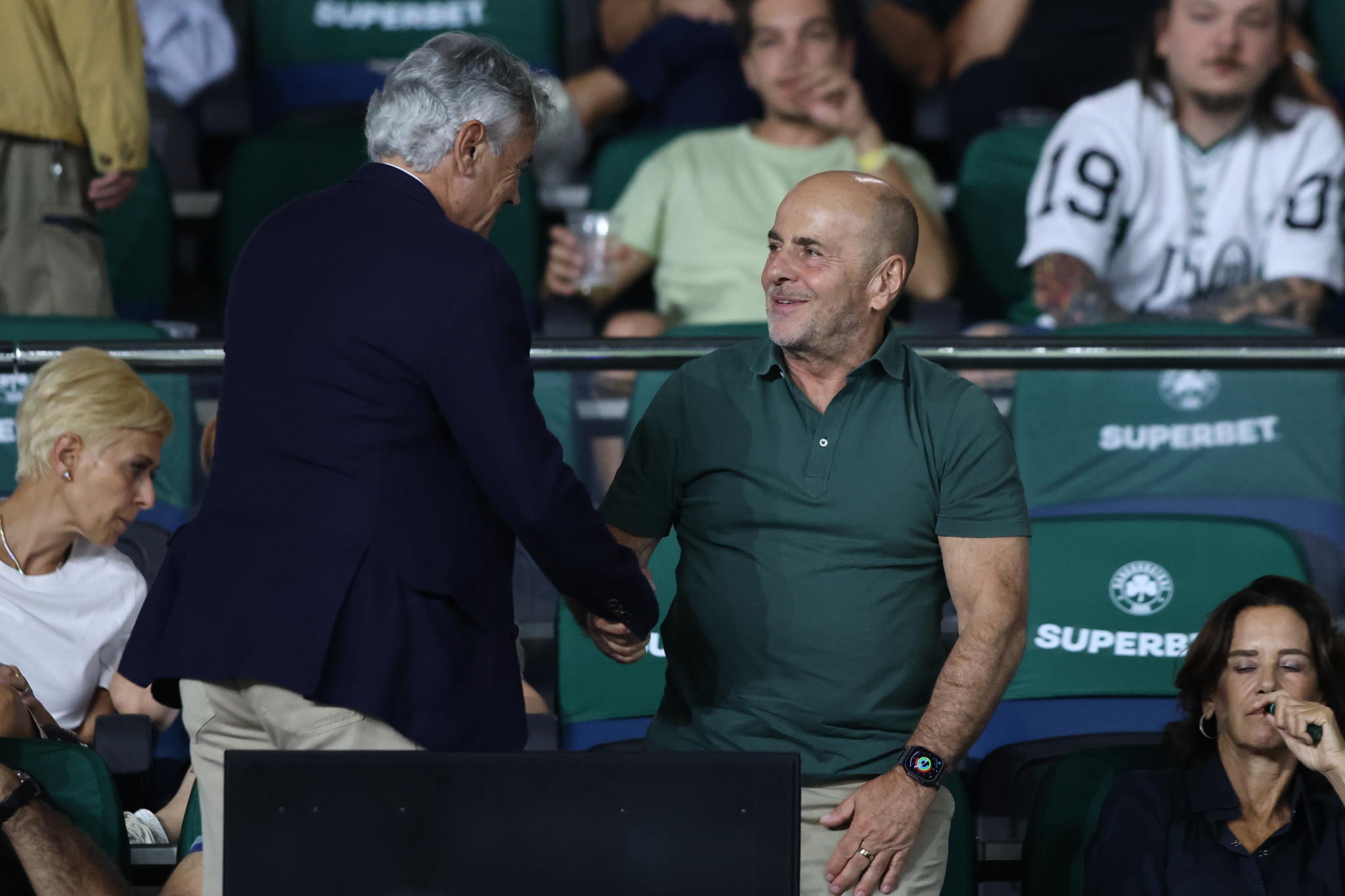 Στα VIP του ΟΑΚΑ οι Αλαφούζος και Μπαλντίνι για το ματς του Παναθηναϊκού