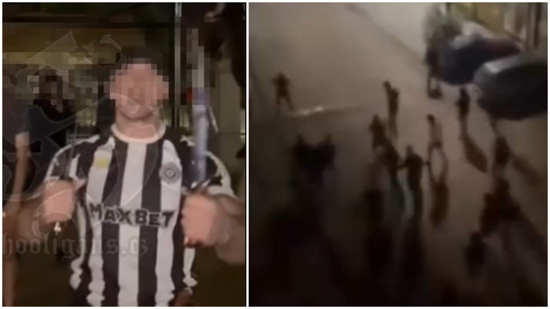 Τρελό video: Οπαδός της Παρτιζάν κυνηγούσε 20 του Ερυθρού Αστέρα κρατώντας 2 μαχαίρια