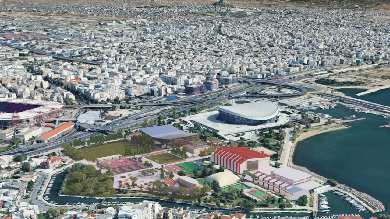 Οι πρώτες φωτογραφίες με τις νέες εγκαταστάσεις του Ολυμπιακού γύρω από το ΣΕΦ