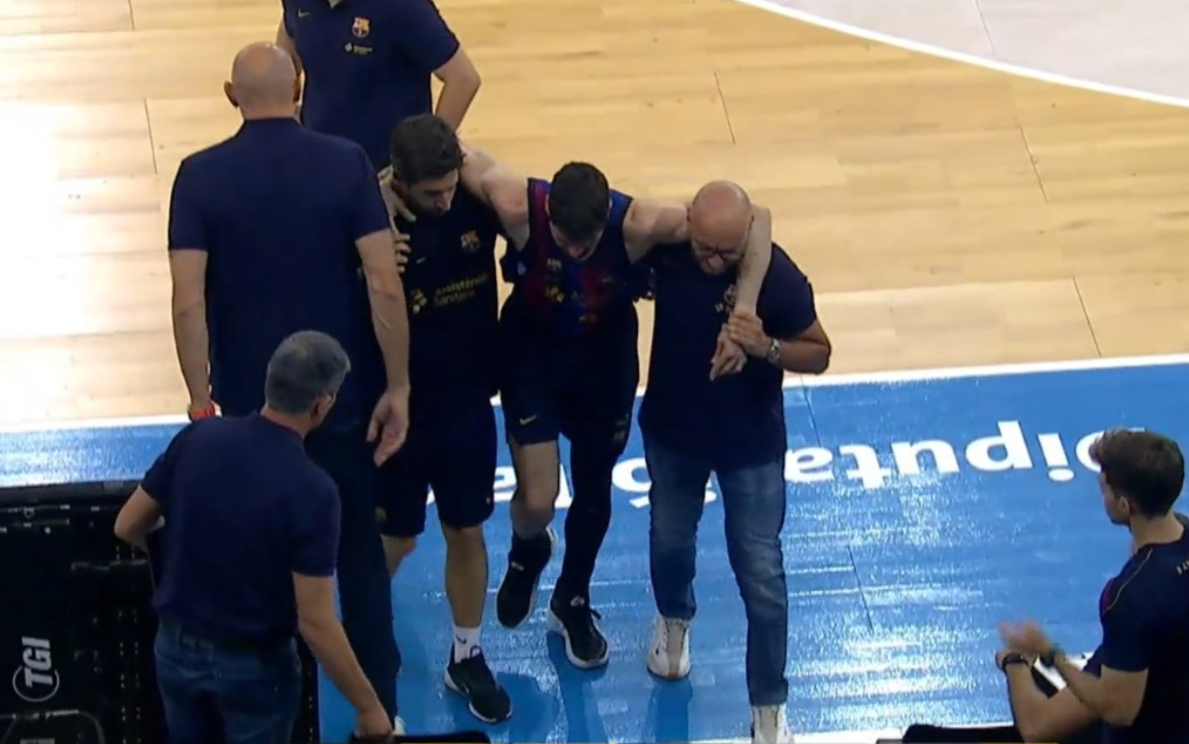 Ανησυχία στην Μπαρτσελόνα για τον Μπριθουέλα - Αποχώρησε υποβασταζόμενος (video)