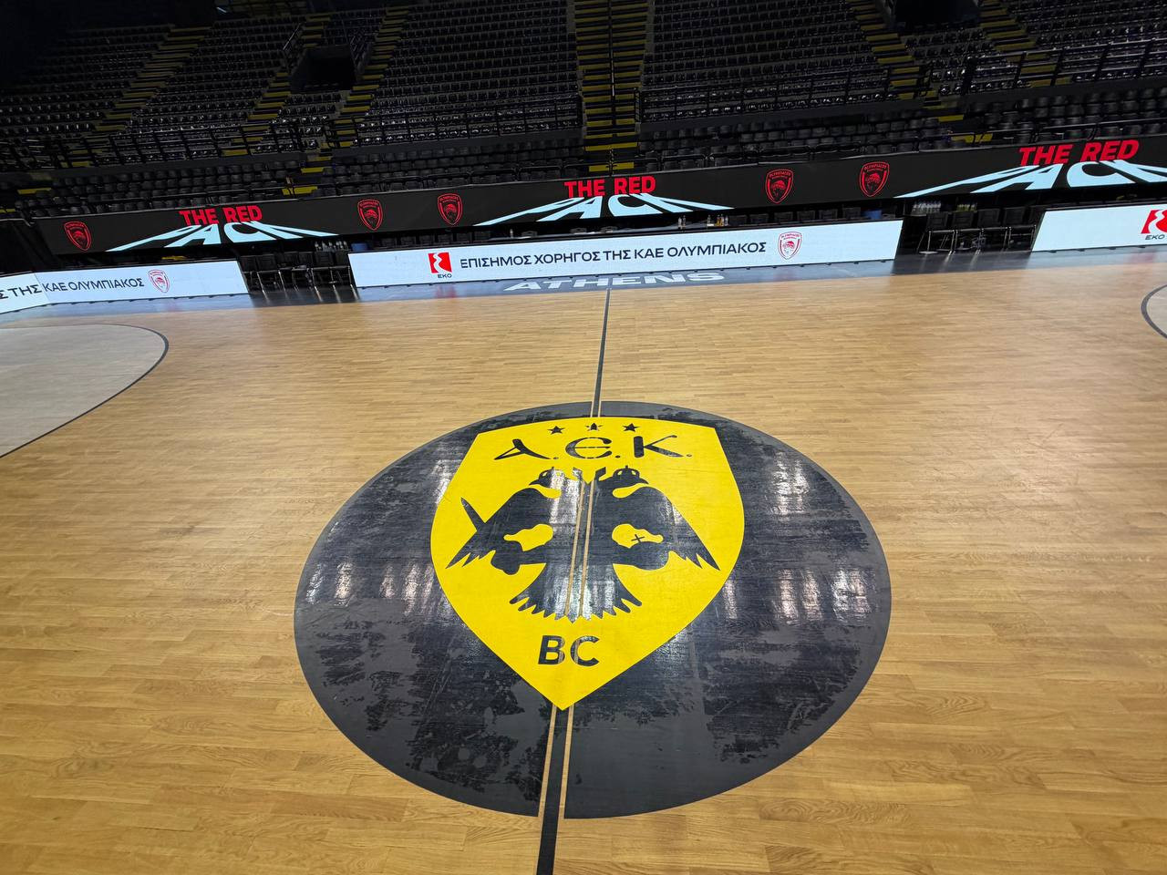 Ξανά το σήμα της ΑΕΚ στο παρκέ της Sunel Arena αμέσως μετά το Ολυμπιακός-Εφές