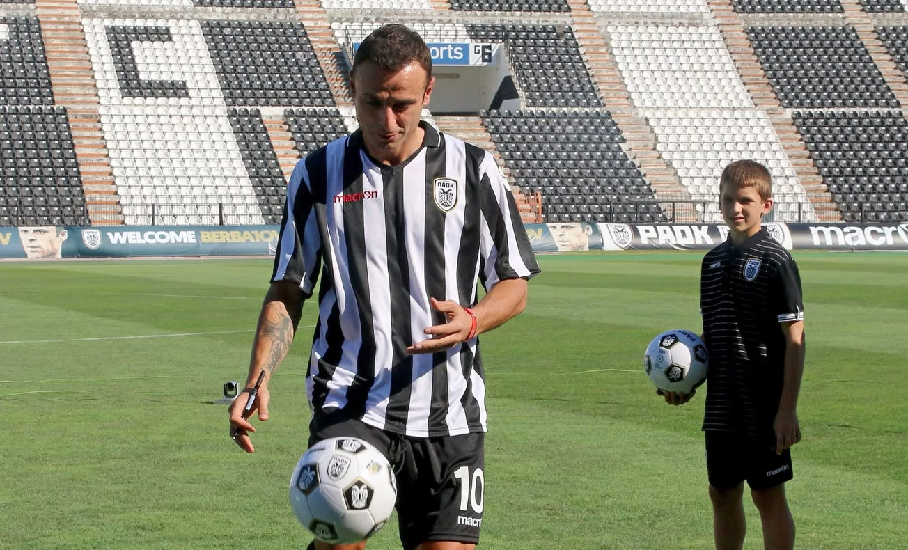 Η απίθανη ιστορία του Τζόλη ως... ball boy στη παρουσίαση του Μπερμπάτοφ από τον ΠΑΟΚ (video)