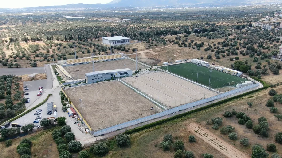 Εικόνες από την ριζική ανακαίνιση που γίνεται στο προπονητικό της ΑΕΚ